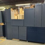American Discount - Meridian blue cabinets