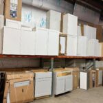 American Discount - Meridian white cabinets